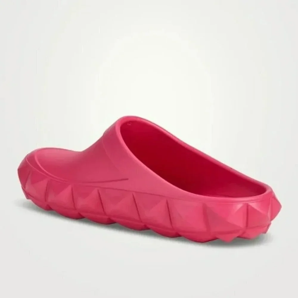 Valentino Garavani Men's Pink Roman Stud Turtle Slide Size 43 EU (MSRP $590)